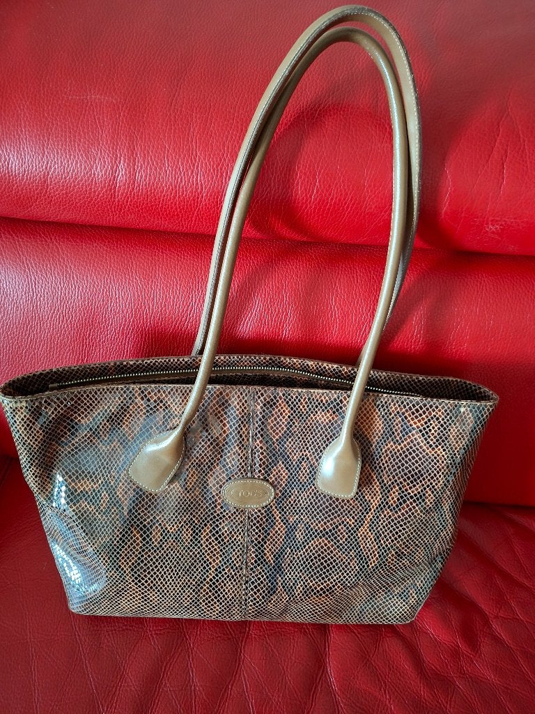 Todds tas collectors item, Sieraden, Tassen en Uiterlijk, Ophalen of Verzenden, Zo goed als nieuw, Bruin, Handtas