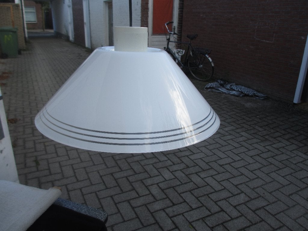 Guzzini design A. Pozzi hanglamp jaren 80, Kunststof, Gebruikt, Vintage, E27 (groot)