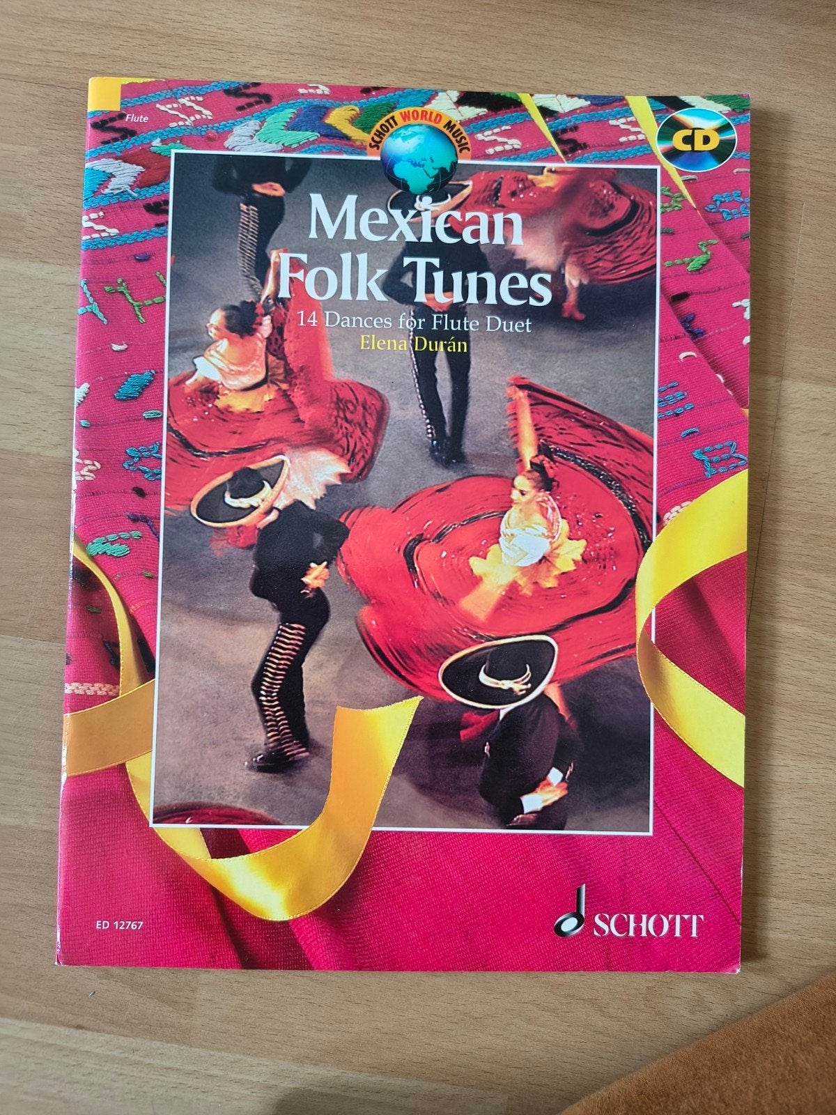 Mexican Folk Tunes - 14 Dances for Flute Duet + CD, Ophalen of Verzenden, Les of Cursus, Populair, Dwarsfluit of Piccolo