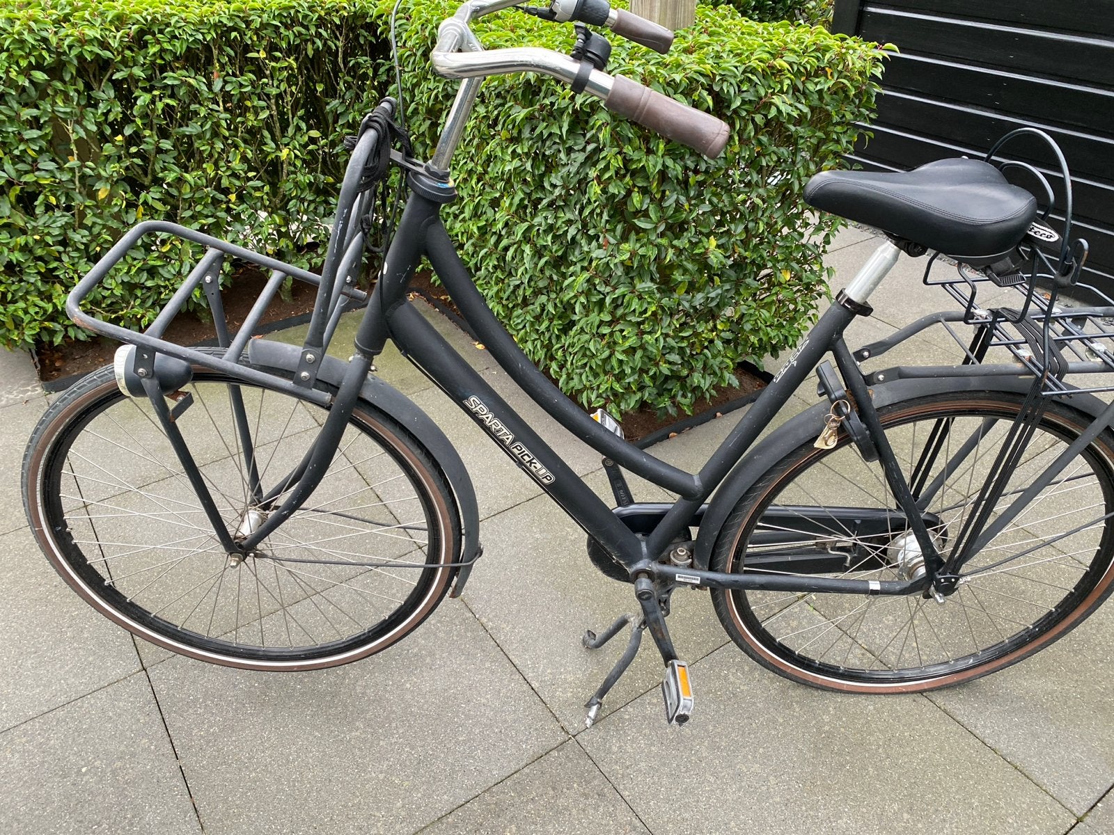 Sparta Pick-Up Damesfiets - Zwart - Gebruikt, Ophalen, Terugtraprem, Sparta, 53 tot 56 cm
