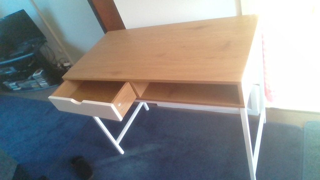 Bureau, Ophalen, 48 cm, Hout, Schoolbureau