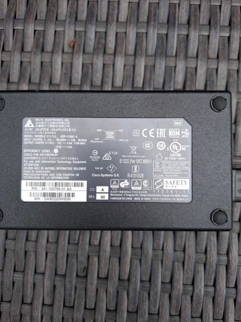Delta Electronics ADP-115AR A 115W Voeding, Ophalen of Verzenden, Gebruikt, Delta Electronics