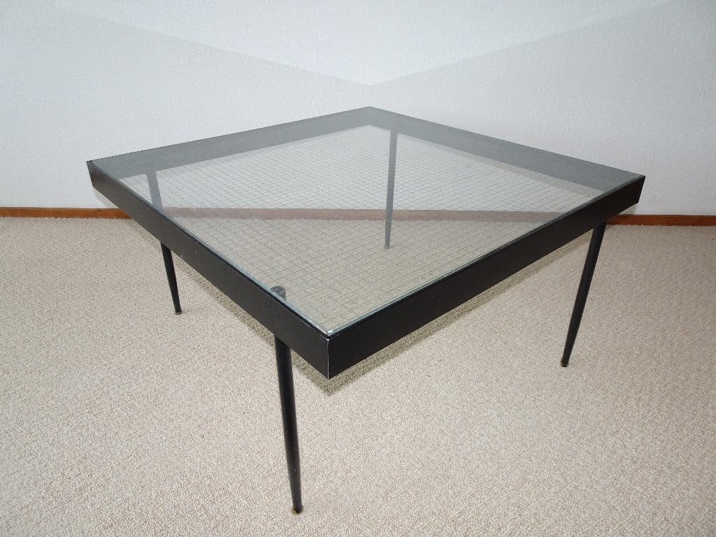 Veilinghuis Oranje BIEDEN GESTART Salontafel Janni van Pelt, Ophalen, Gebruikt, 50 tot 100 cm, Retro Vintage Dutch Design Janni van Pelt