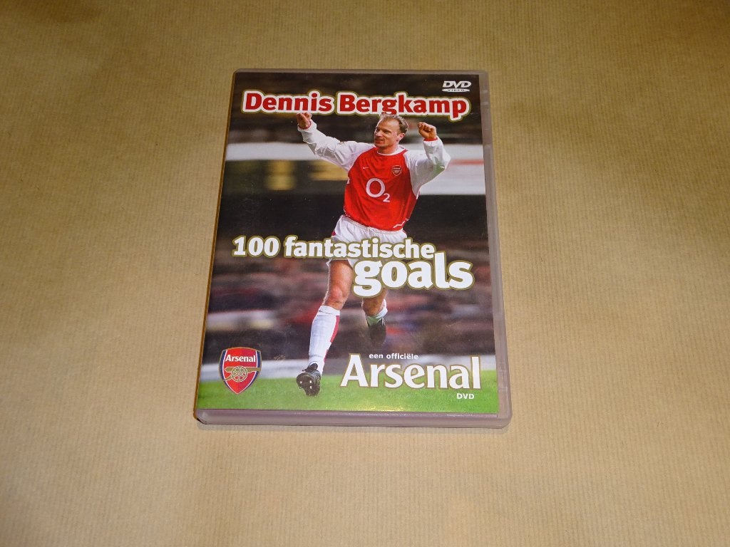 DVD Dennis Bergkamp 100 Fantastische Goals, Ophalen of Verzenden, Zo goed als nieuw, Engels, Nederlands