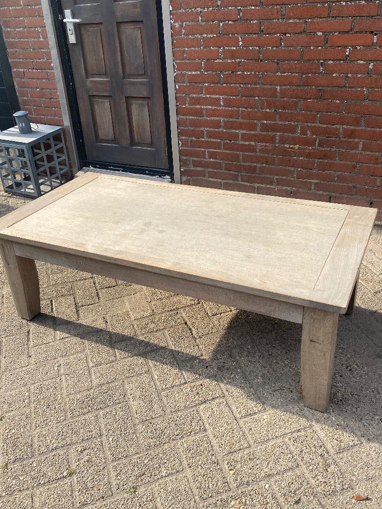 Grote stoere salontafel, Huis en Inrichting, Ophalen, 100 tot 150 cm, 50 tot 100 cm, Zo goed als nieuw