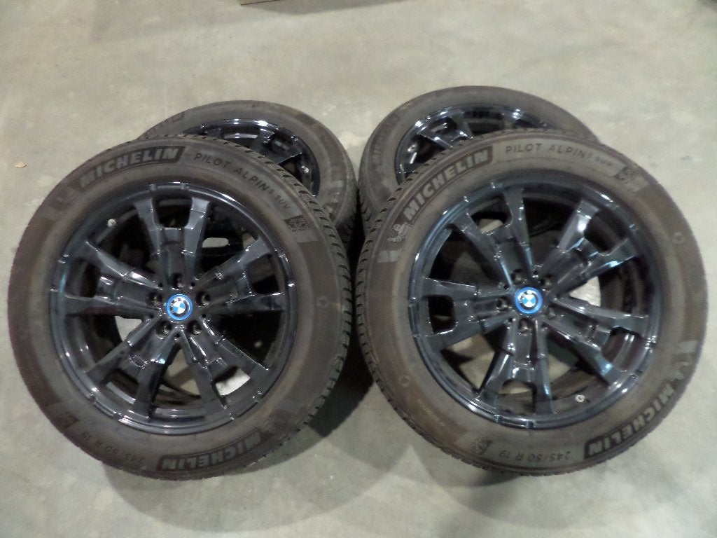 Origineel 19" BMW IX3 G08 X3 842 Velgen Winterbanden, Auto-onderdelen, Banden en Velgen, 245 mm, Banden en Velgen, Winterbanden