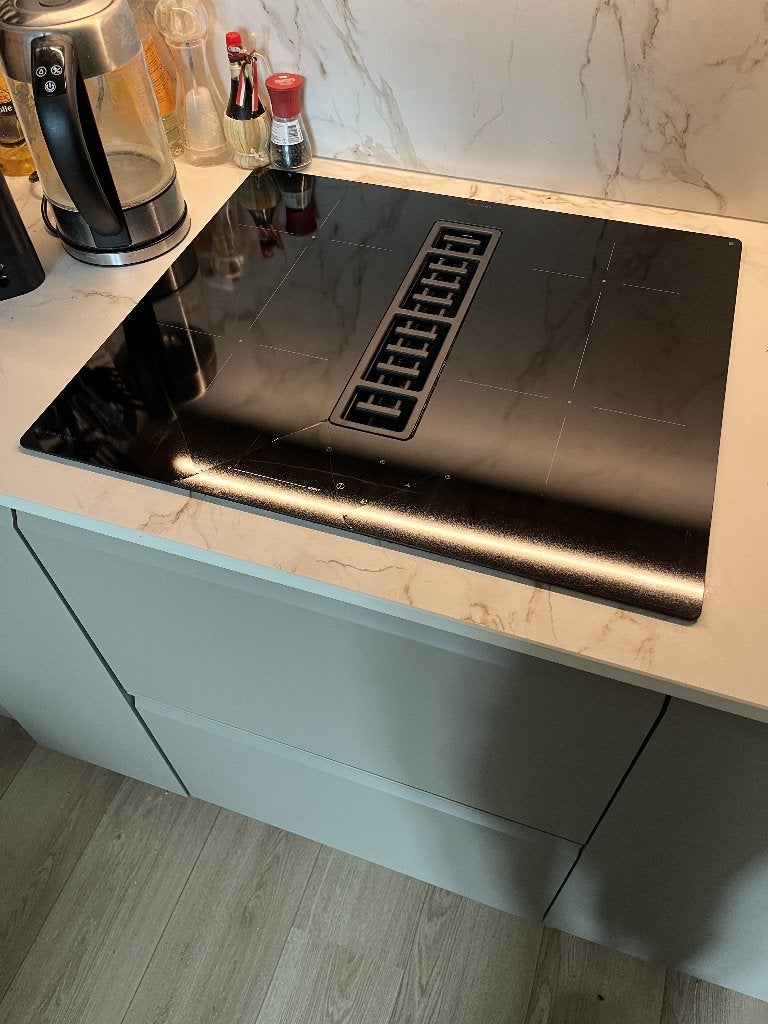 Inductie kookplaat IKEA FORDELAKTIG (met barst), Ophalen, Gebruikt, 4 kookzones, Energieklasse A of zuiniger