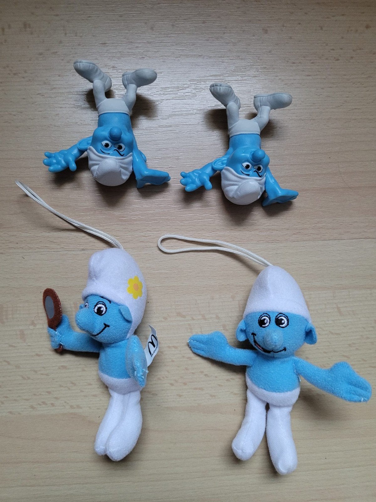 Smurfen knuffeltje poppetje McDonald's Happy Meal 2011 2013, Ophalen, Zo goed als nieuw, Verschillende Smurfen