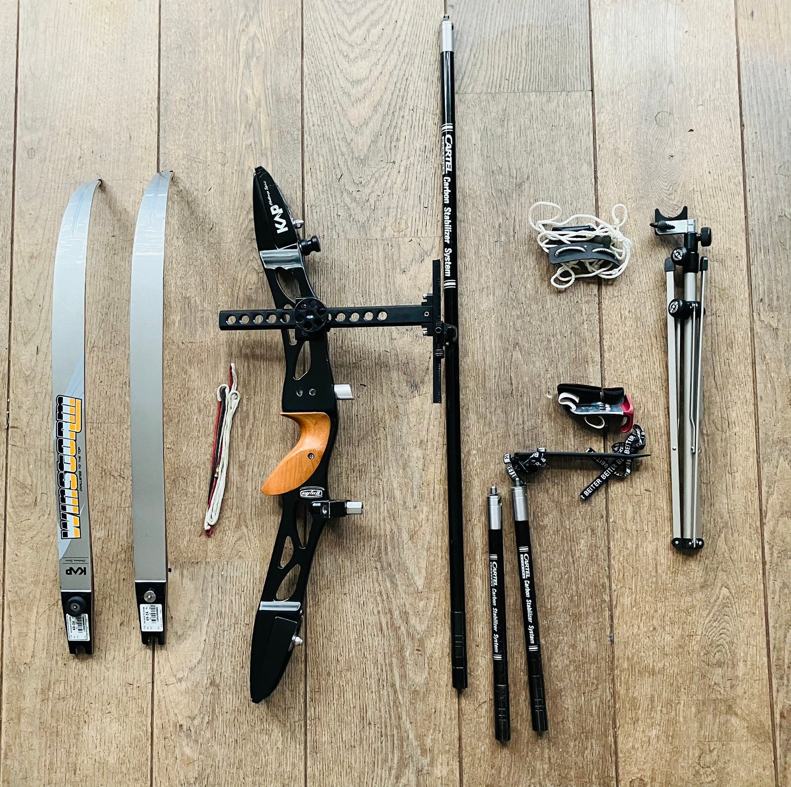 Recurve boog . KAP set 68 inch ILF, Ophalen of Verzenden, Gebruikt, Recurveboog