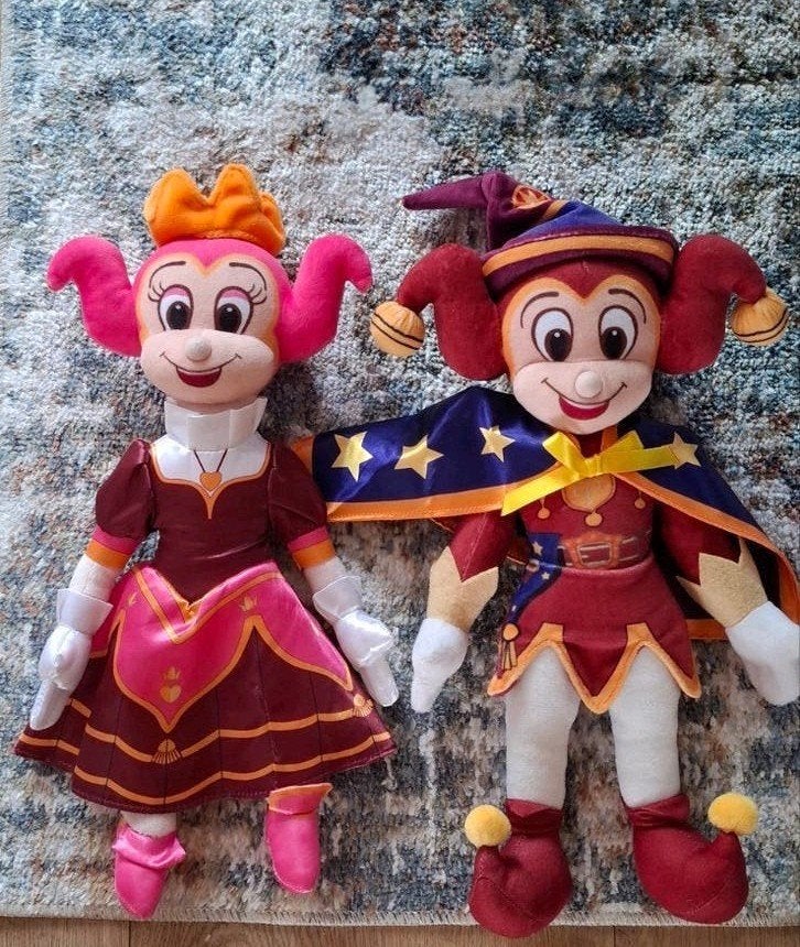 Efteling Pardoes en Pardijn knuffels, Kinderen en Baby's, Ophalen, Gebruikt, Overige merken, Met kleding of accessoire