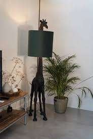 Vloerlamp Giraffe 44   33,5  184 cm zwart, Ophalen, E27 (groot), 150 tot 200 cm, Textiel