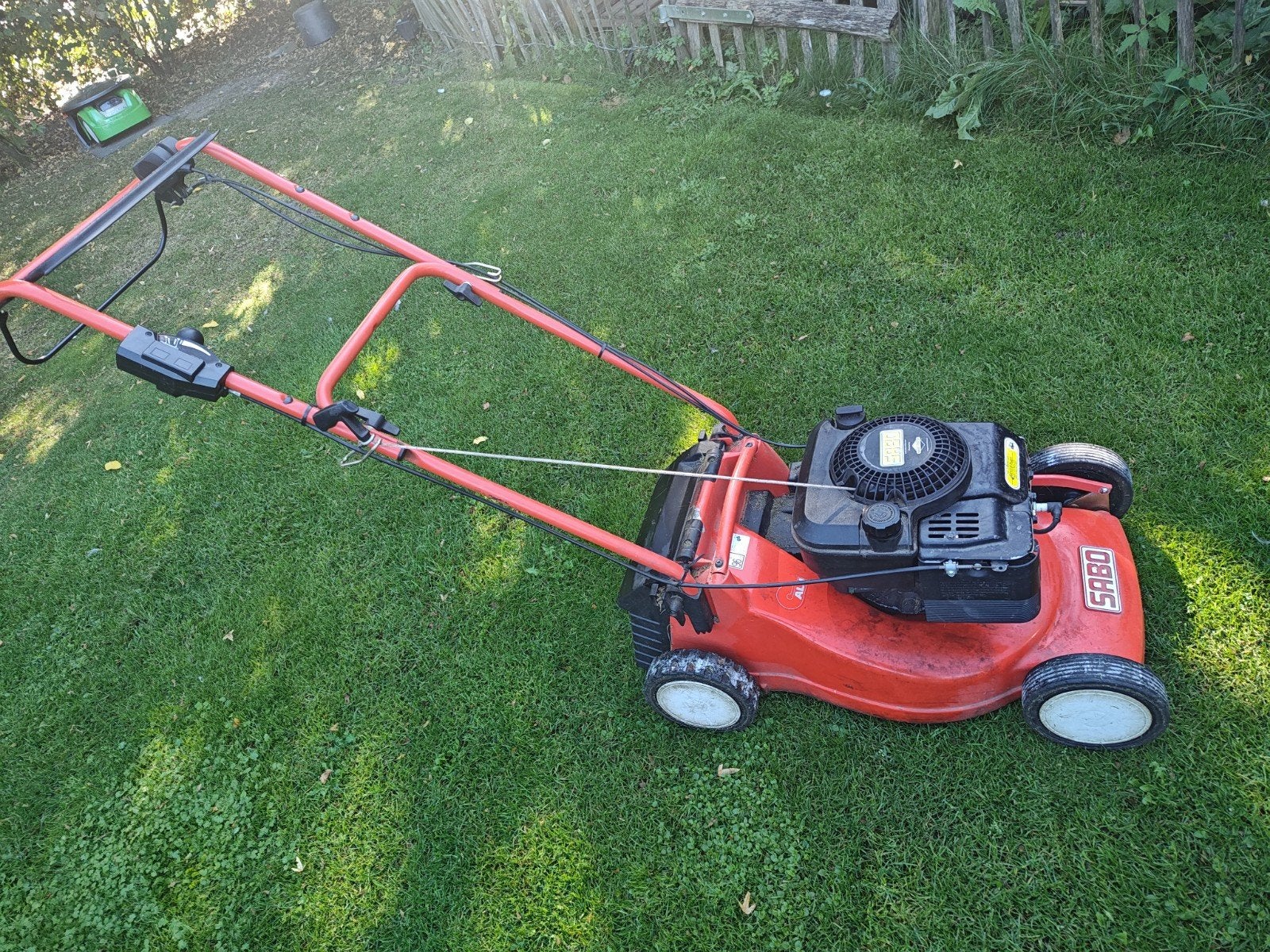 Sabo Turbo Star 43-A Benzine Grasmaaier zelfrijdend, Ophalen of Verzenden, Benzine-grasmaaier, Sabo, Elektrische starter