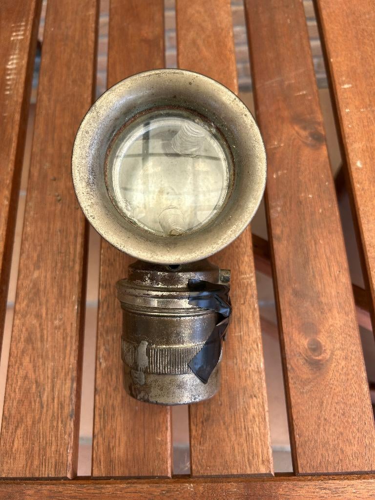 oude carbidlamp fietslamp oldtimer, Ophalen of Verzenden