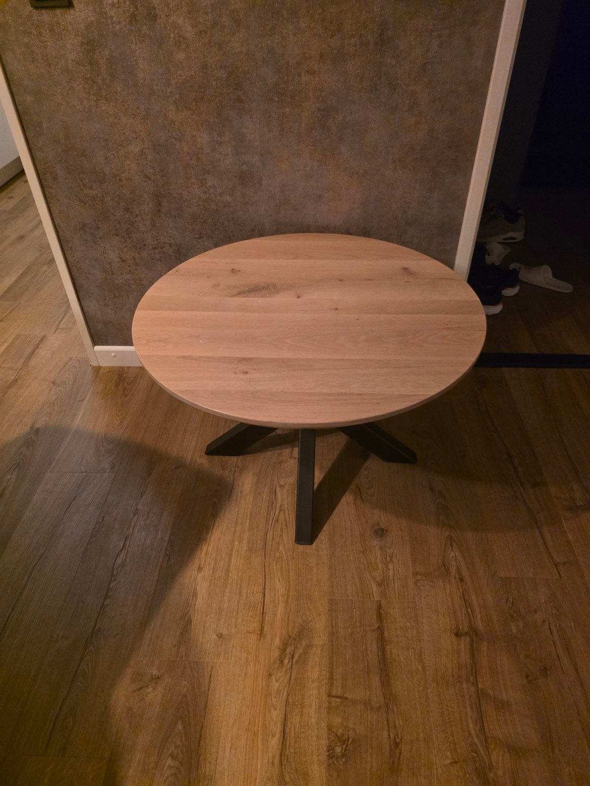 Salontafel (75cm - rond) North - Nature white, Ophalen, 50 tot 100 cm, Modern, Industrieel, Rond