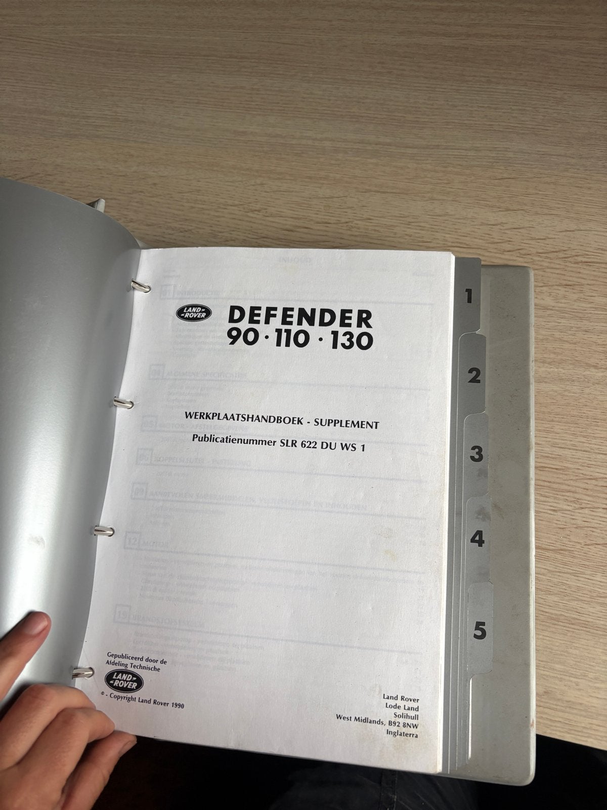 Land Rover Defender Werkplaatshandboek 90 110 130, Ophalen of Verzenden