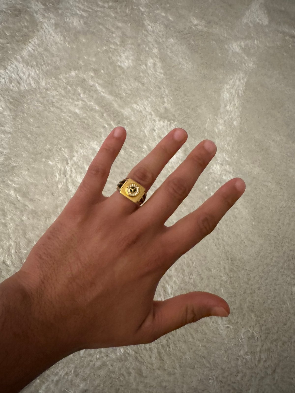 21 karaat Mercedes Ring, Ophalen, Goud