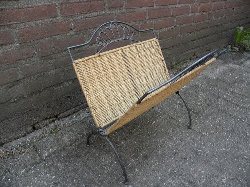 krantenbak rotan inklapbaar, Verzamelen, Ophalen of Verzenden