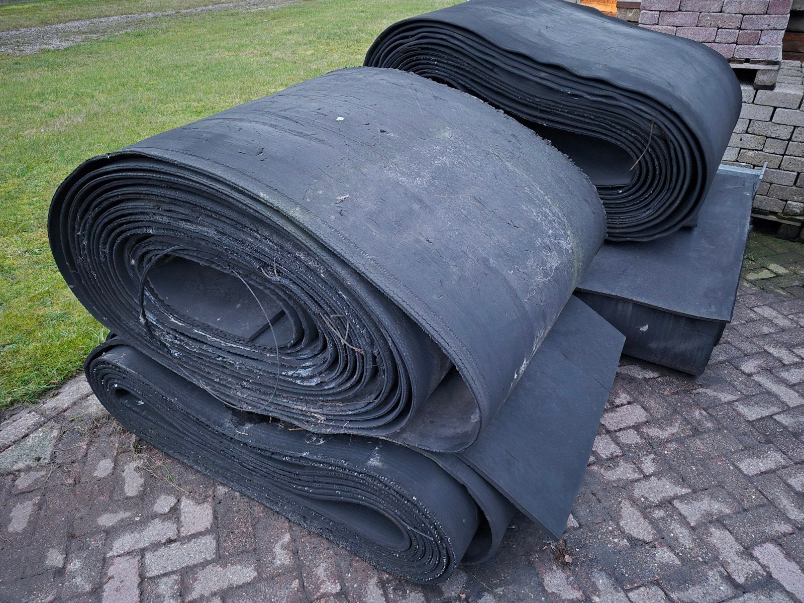 rollen rubber, Ophalen, 15 m² of meer, Folie