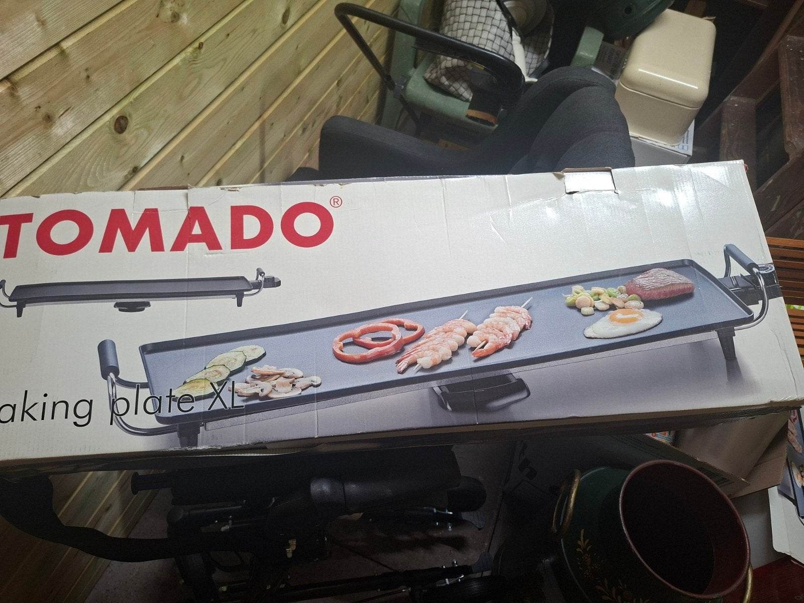 Tomado Bakplaat XL - Elektrische Grillplaat, Witgoed en Apparatuur, Grillplaten, Ophalen, Zo goed als nieuw, Tafelgrill