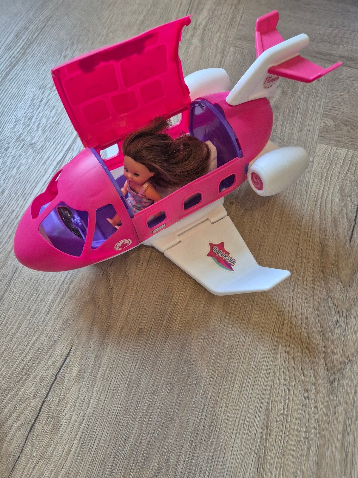 Barbie Vliegtuig - Roze Speelgoedvliegtuig, Ophalen, Zo goed als nieuw, Barbie
