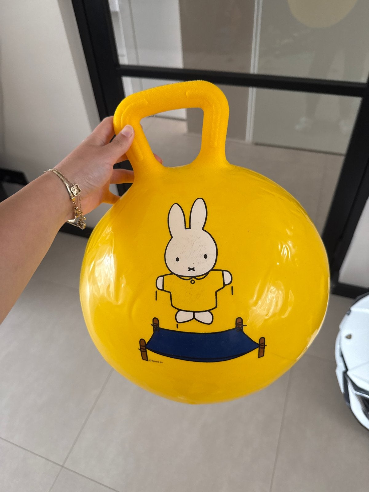 Gele Nijntje skippybal, Ophalen, Gebruikt, Jongen of Meisje