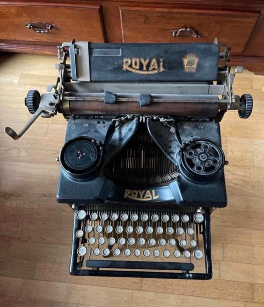 Antieke Royal Typemachine, Diversen, Typemachines, Ophalen, Gebruikt