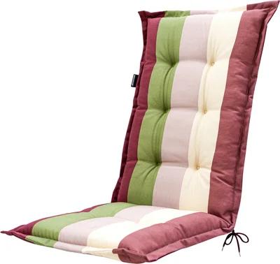 4 Madison tuinkussen hoge rug Vivero rood 123 x 50 cm, Ophalen, Zo goed als nieuw