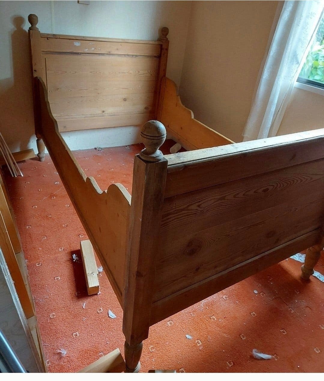 antiek grenen ledikant GRATIS!, Antiek en Kunst, Ophalen