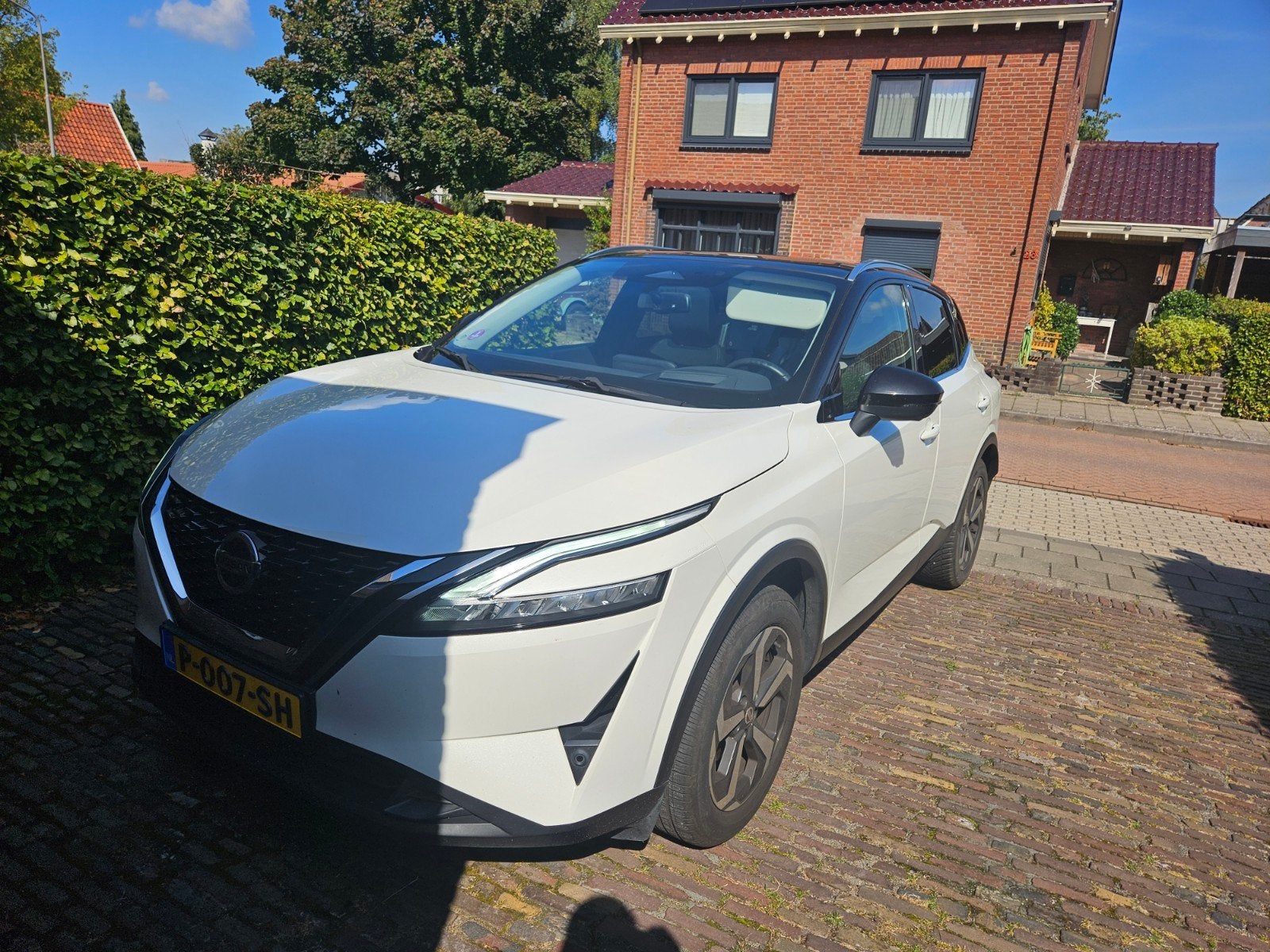Private lease overname, Nissan Qashqai 1.3 Mild-hybrid, Stof, 1800 kg, 157 pk, Wit