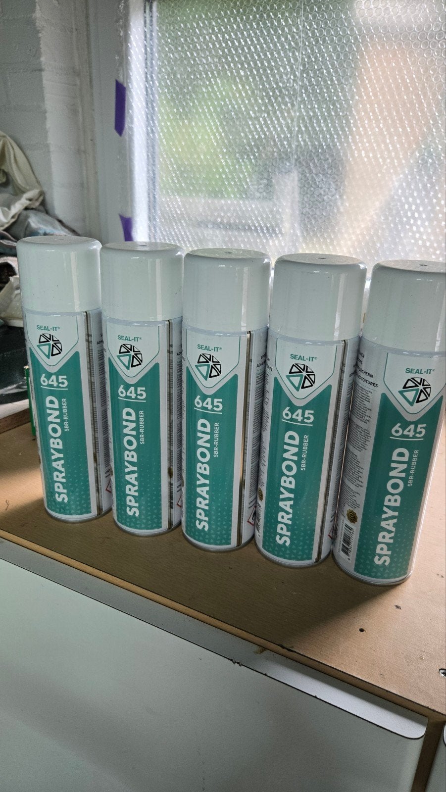 EPDM Spuitlijm / Spraybond  500ml Spuitbus, Ophalen of Verzenden, Nieuw