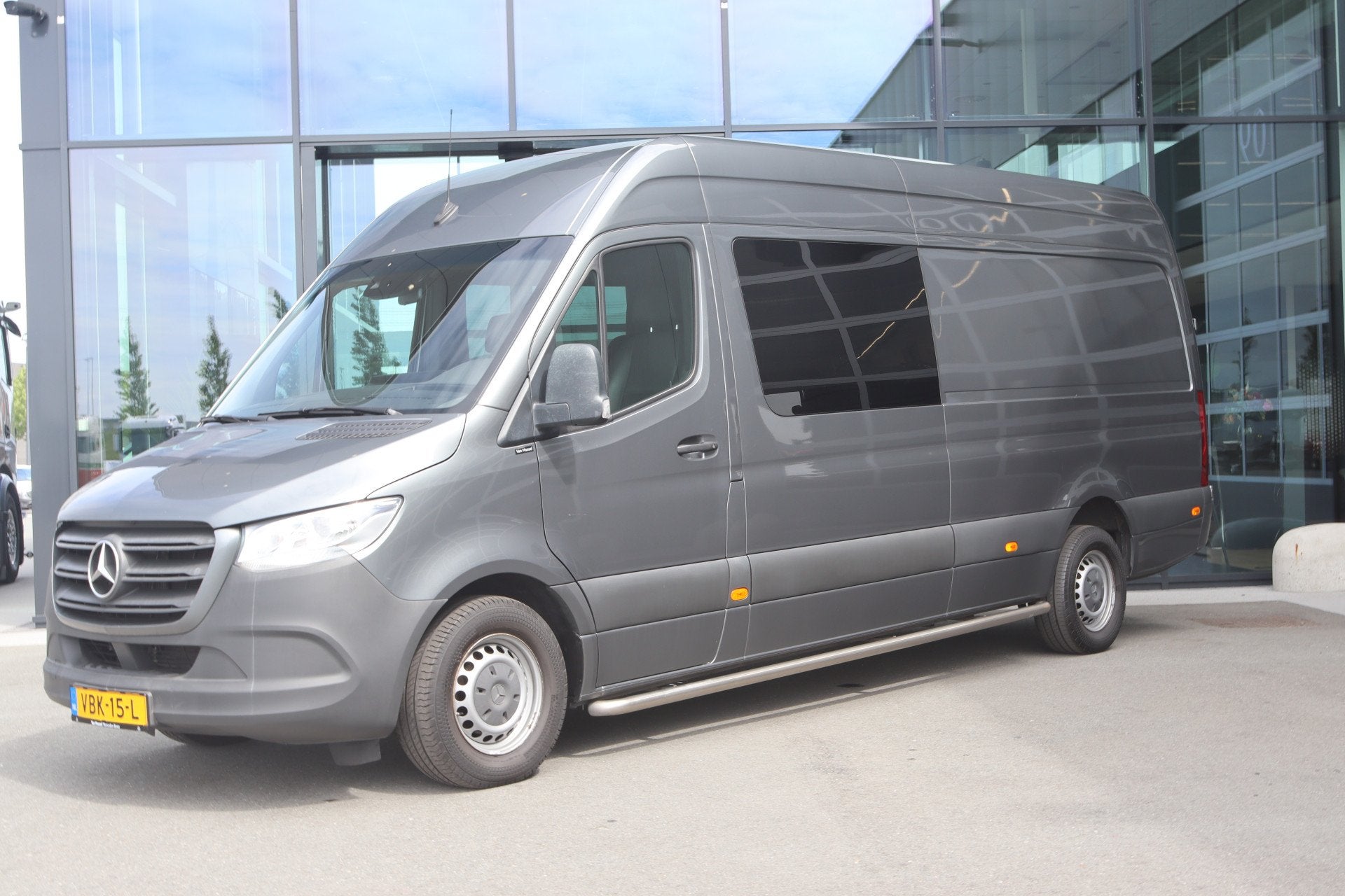 Mercedes-Benz Sprinter 319 3.0 V6 CDI Aut. L3H2 Dub Cab. |NA, Auto's, Automaat, Achterwielaandrijving, Gebruikt, Euro 6