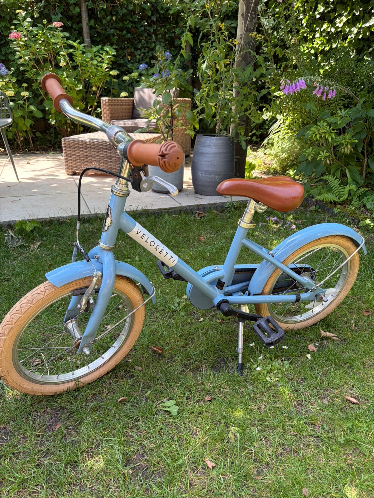 Veloretti 16 inch kinderfiets te koop, lees omschrijving, Fietsen en Brommers, Fietsen | Kinderfietsjes, Ophalen, Gebruikt, Terugtraprem
