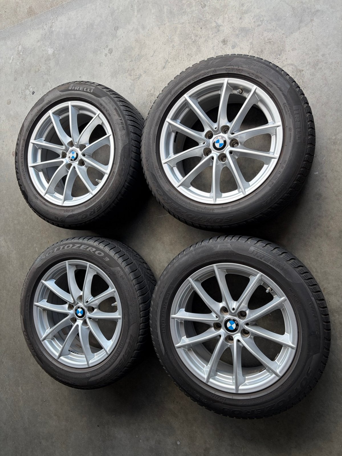 Winterset BMW 5 serie G30-G31 5X112, Gebruikt, Banden en Velgen, 17 inch, Personenwagen