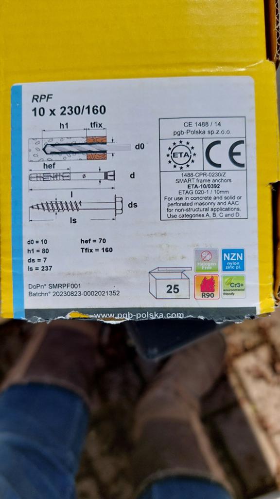 Kozijnplug 10x230 25 stuks, Verzenden
