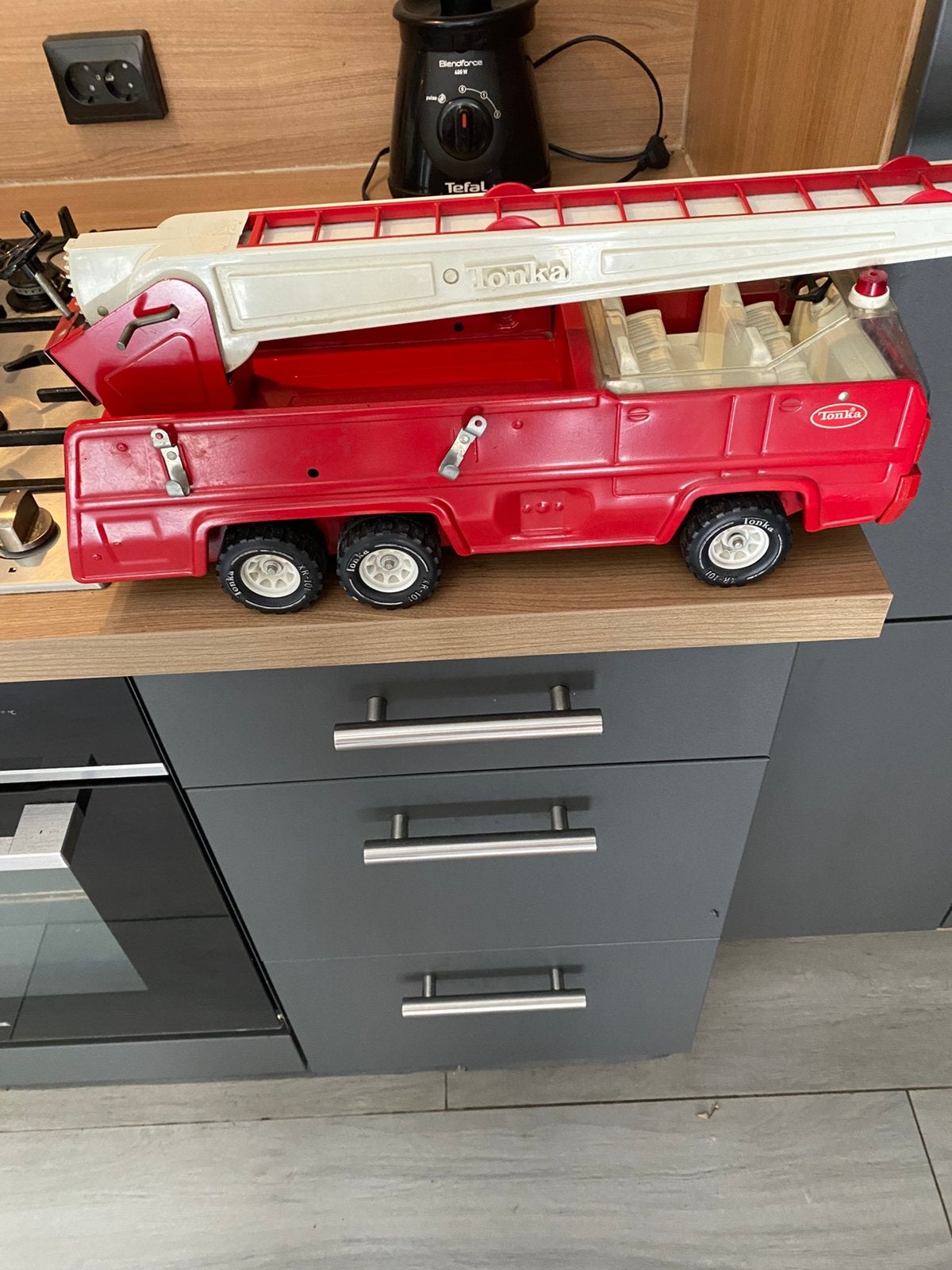 Tonka brandweerauto, Verzamelen, Ophalen, Zo goed als nieuw