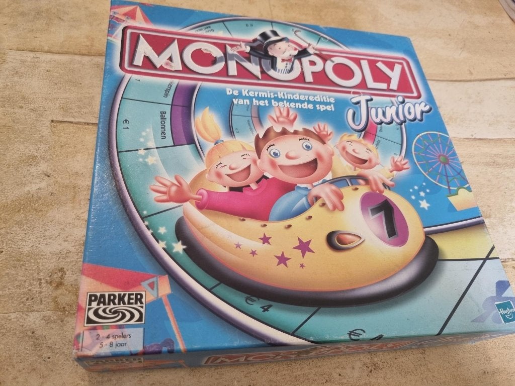 monopoly junior kermiseditie, Drie of vier spelers, Ophalen of Verzenden, Gebruikt