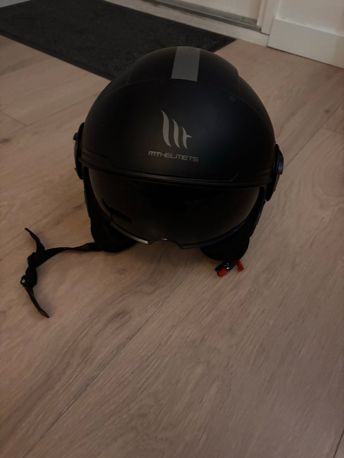 MT Helmets Viale SV Jethelm - Mat Zwart, M, Heren, Jethelm, Tweedehands
