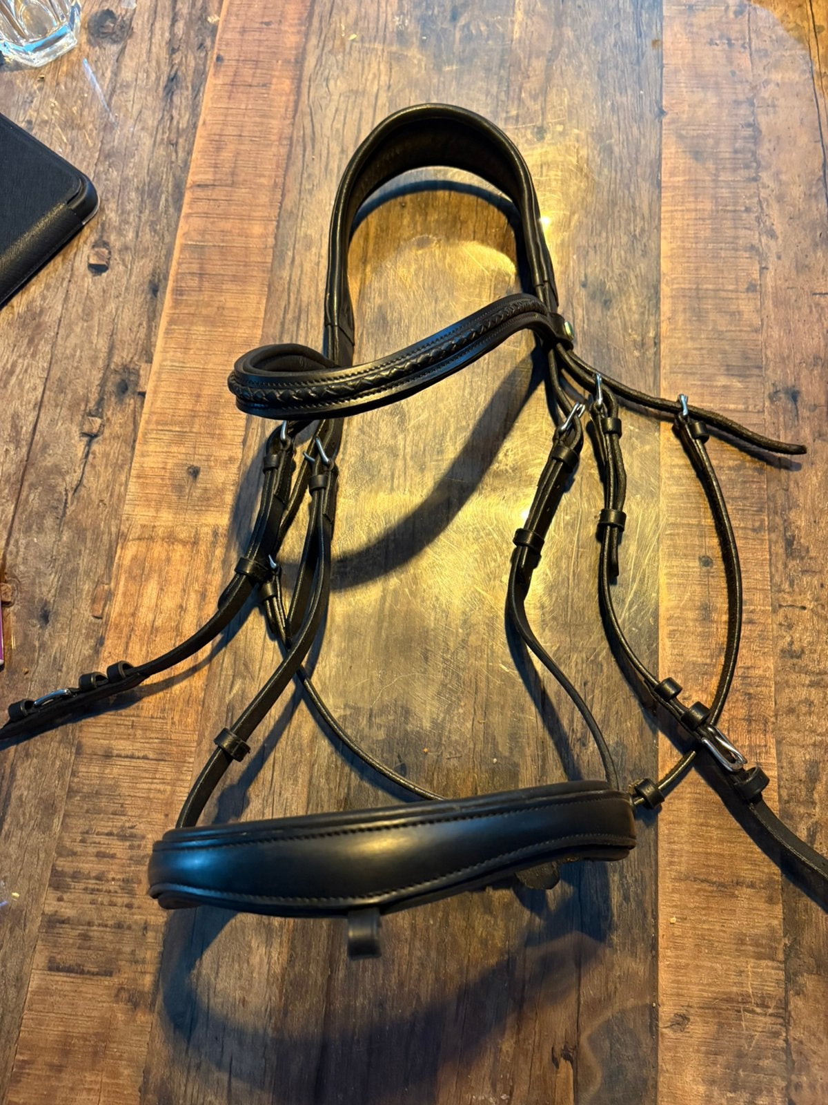 Lj leathers hoofdstel full, Dieren en Toebehoren, Ophalen of Verzenden, Zo goed als nieuw, Hoofdstel, Full