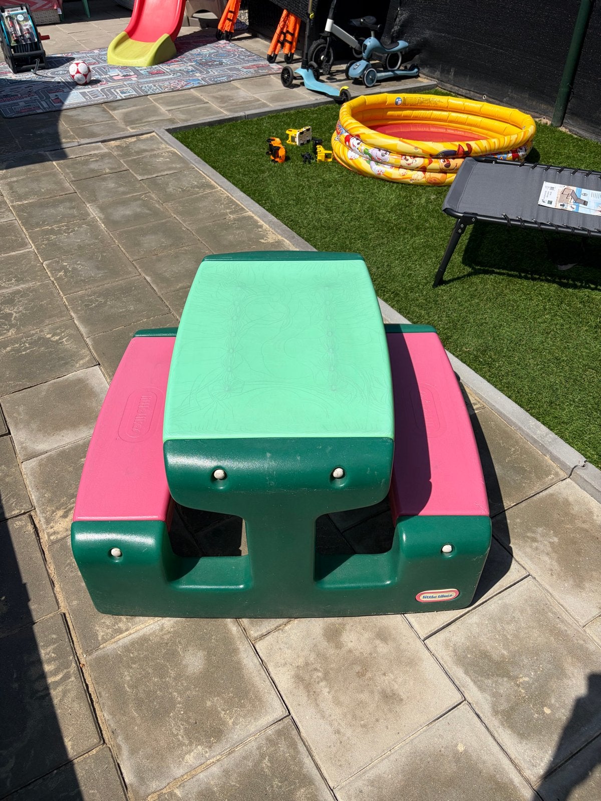 Little Tikes Picknicktafel voor Kinderen, Tuin en Terras, Picknicktafels, Overige materialen, Gebruikt, Rechthoekig, Ophalen