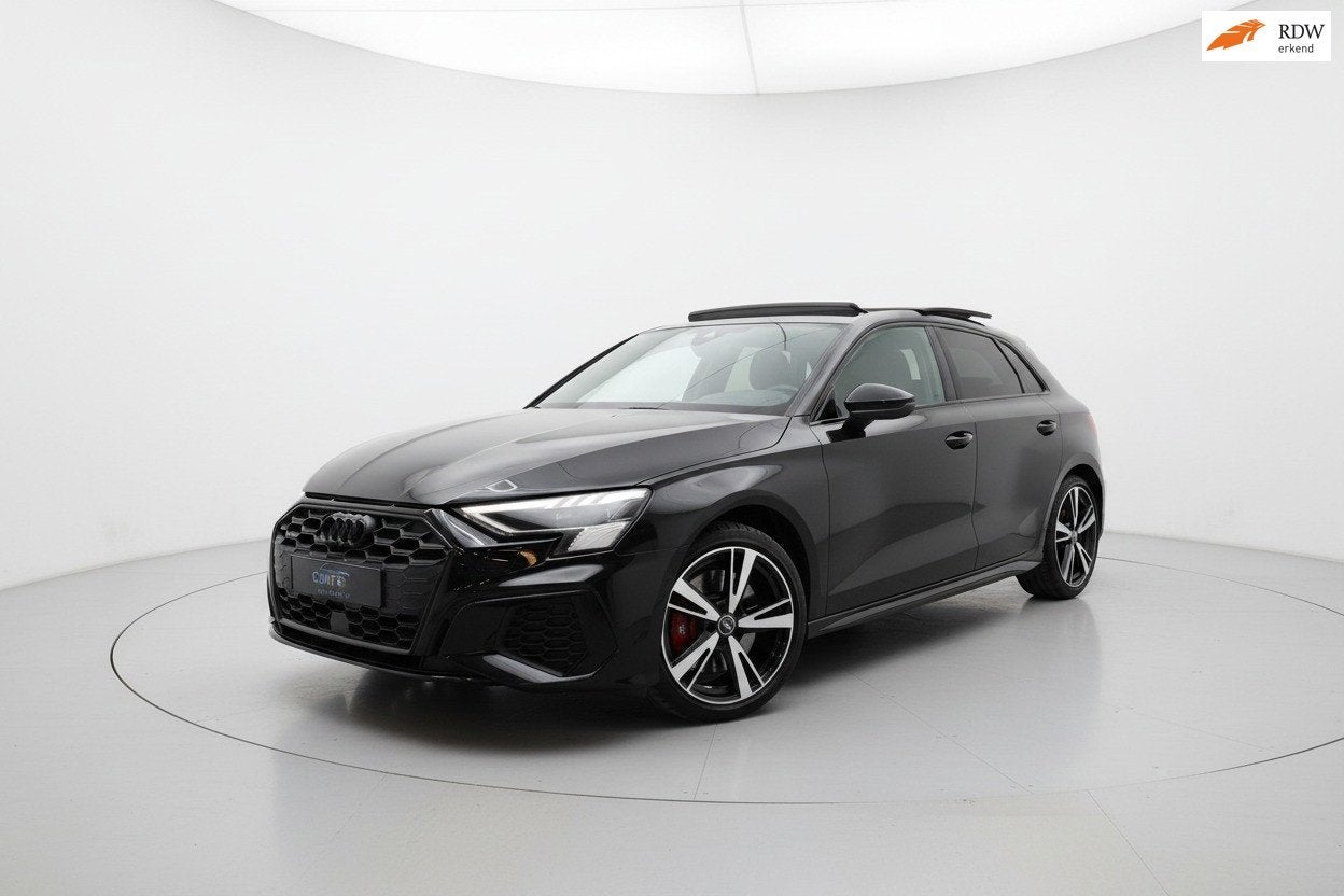 Audi S3 Sportback 2.0 TFSI S3 quattro PANO HEAD UP B&O SFEER, Auto's, Automaat, Gebruikt, Zwart, 4 cilinders