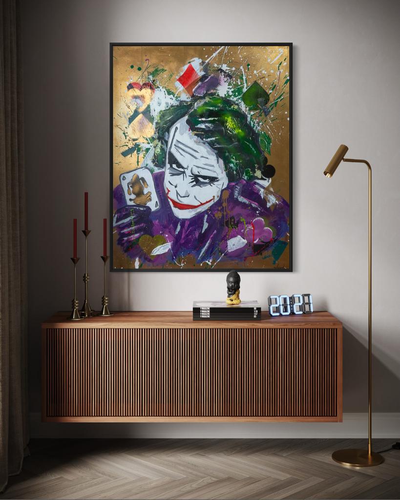 Schilderij van the Joker, Antiek en Kunst, Ophalen of Verzenden