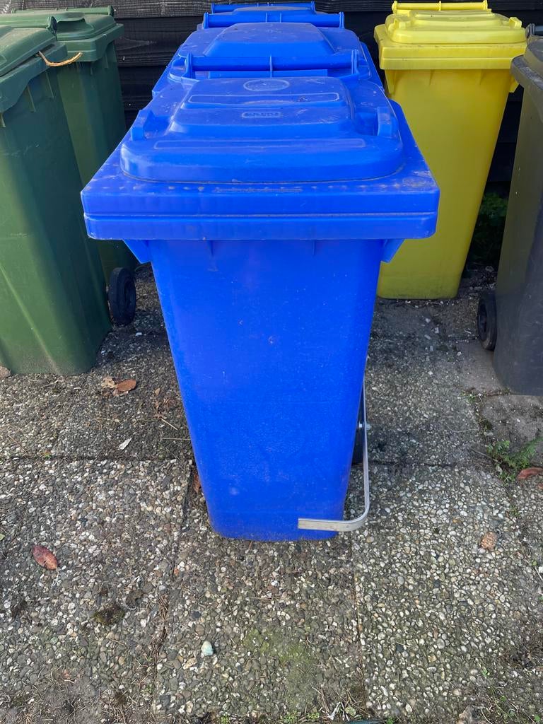 afvalcontainer met pedaal - Diverse maten, Huis en Inrichting, Woonaccessoires | Prullenbakken, Kunststof, Gebruikt, Met pedaal
