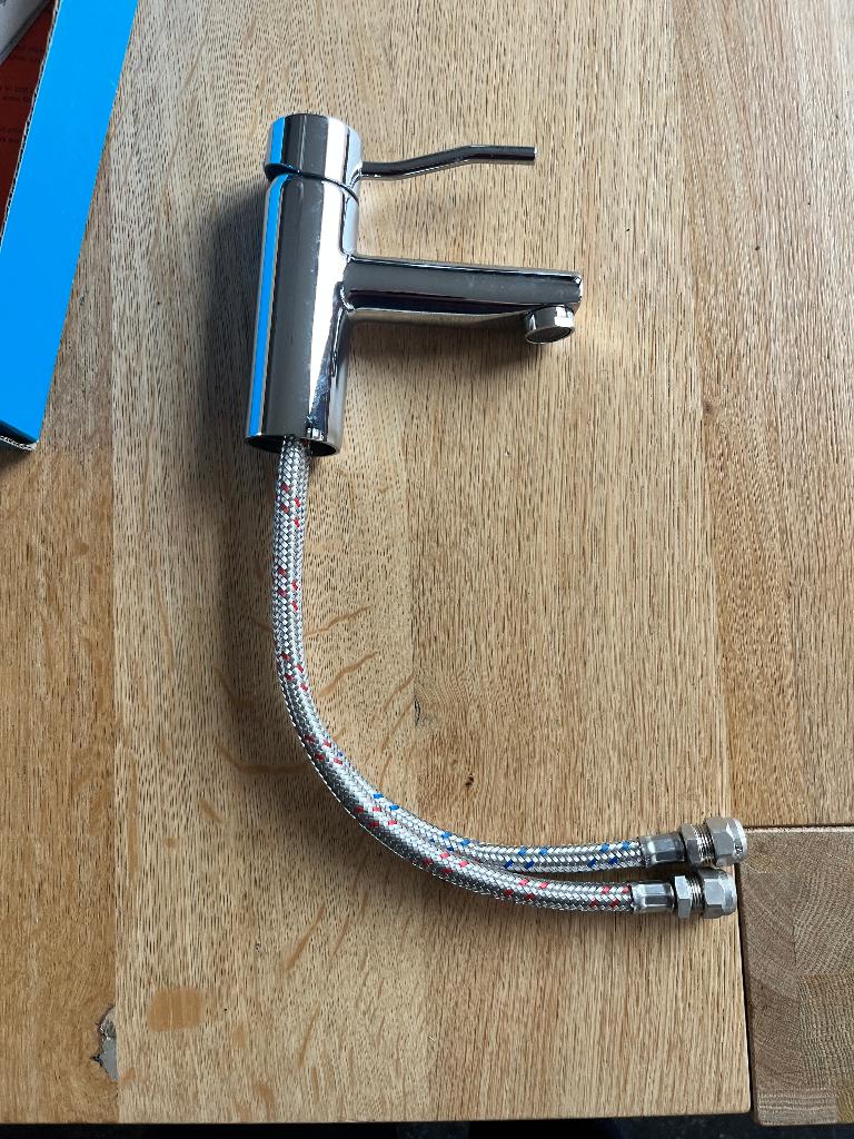 NIEUWE Plieger Kusasi wastafelkraan chroom, Ophalen, Nieuw, Chroom, Kraan