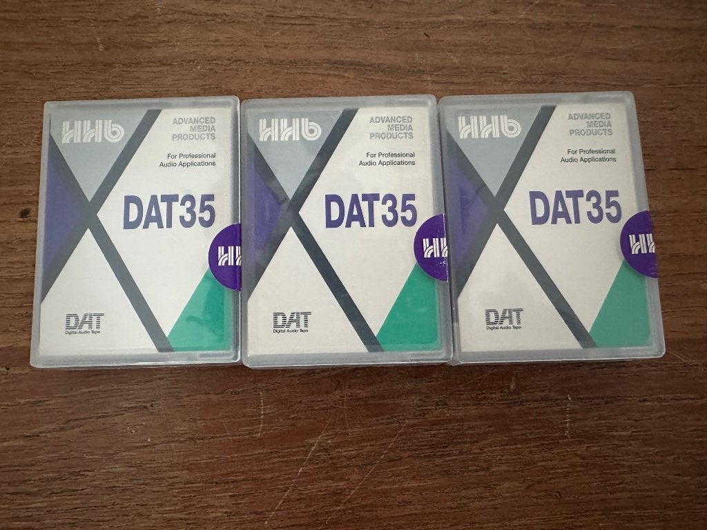 HHB DAT35 Digital Audio Tapes – aantal 3, Overige genres, Nieuw in verpakking, Onbespeeld, Verzenden