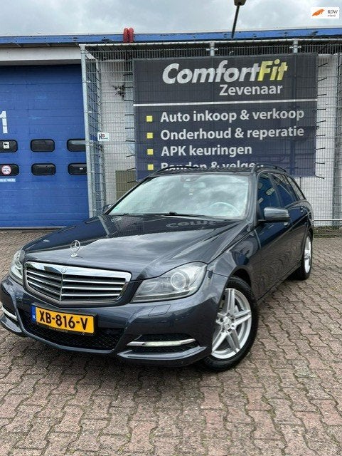 Mercedes-Benz C-klasse Estate Standkachel | Trekhaak | Airco, Automaat, Euro 5, Achterwielaandrijving, Zwart