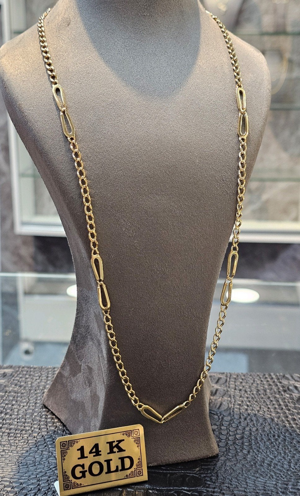 Prachtige 14k gouden ketting  massief