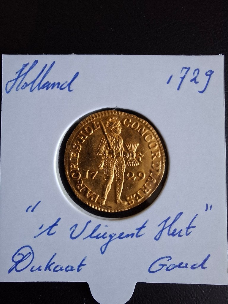 Gouden dukaat 1729 uit scheepswrak, Ophalen of Verzenden, Vóór koninkrijk, Overige waardes, Goud
