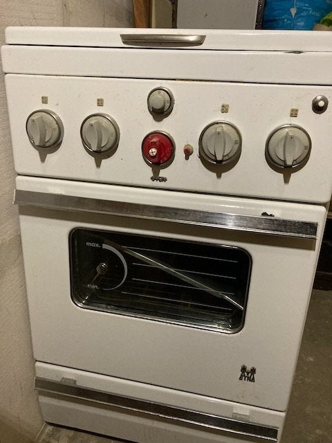 ETNA gasfornuis klassiek, Witgoed en Apparatuur, Ophalen, Gebruikt, Grill, 4 kookzones