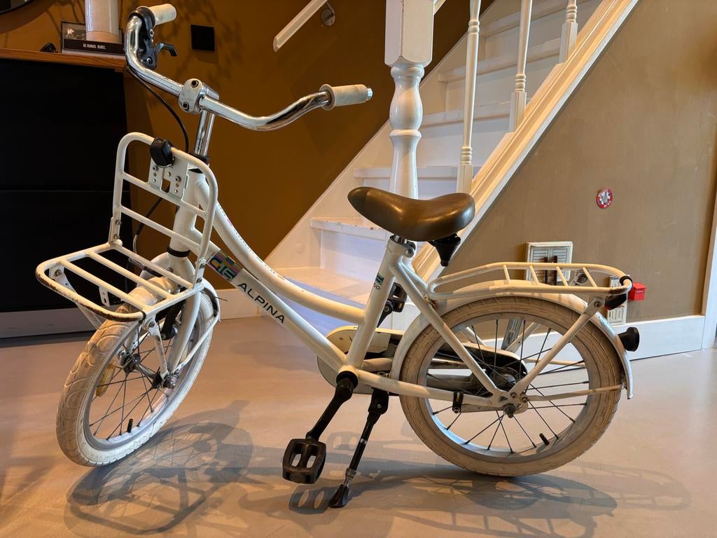 Alpina Cargo Transporter Kinderfiets 16 inch, Fietsen en Brommers, Fietsen | Kinderfietsjes, Ophalen, Gebruikt, 16 tot 20 inch