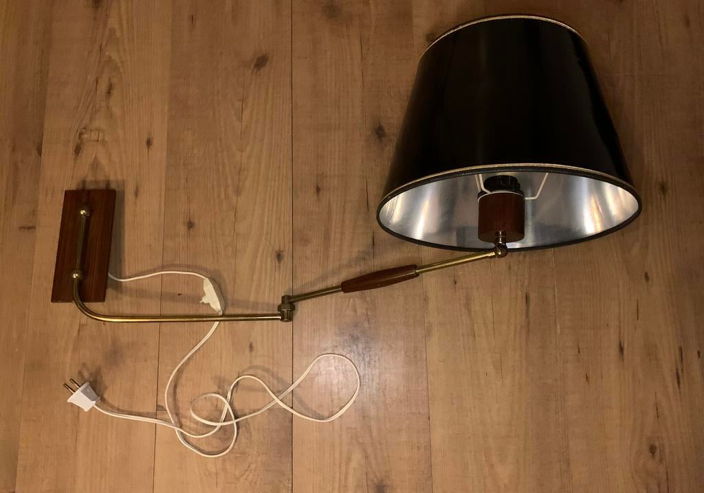 Jaren 50 wandlamp, Ophalen of Verzenden, Gebruikt, Hout